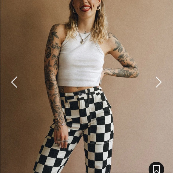 P&C Checkered Monochrome Pants - Picture 1 of 6